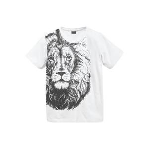 KIDSWORLD T-shirt Met coole LEEUW-print Korte mouwen, basic pasvorm, bedrukt, ronde hals