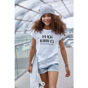KIDSWORLD T-shirt Ja ik kan het ... Korte mouwen, comfortabele pasvorm, met coole statements