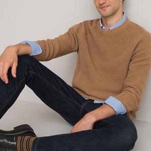LA REDOUTE COLLECTIONS Trui in katoen met Engelse rib, Signature
