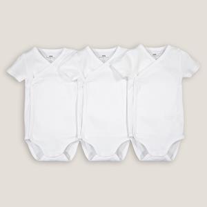 LA REDOUTE COLLECTIONS Set van 3 rompertjes in bio katoen
