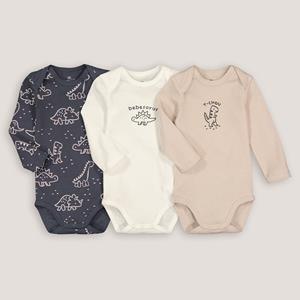 LA REDOUTE COLLECTIONS Set van 3 rompers met lange mouwen