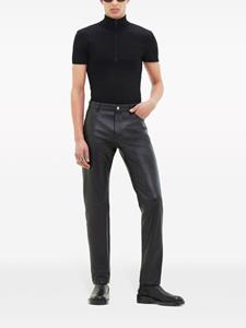 Courrèges T-shirt met logo-applicatie - Zwart