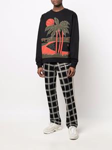 justdon Just Don Trui met palmboomprint - Zwart