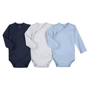 LA REDOUTE COLLECTIONS Set van 3 geboorte rompers in bio katoen