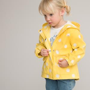 LA REDOUTE COLLECTIONS Parka met kap, in rubber met stippen