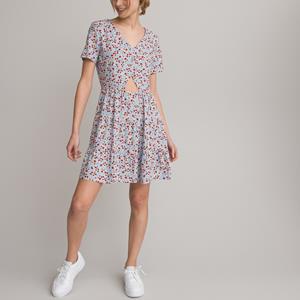 LA REDOUTE COLLECTIONS Soepele jurk met korte mouwen en bloemenprint