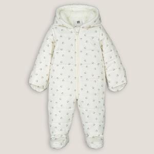 LA REDOUTE COLLECTIONS Warm combi pilotenpakje met kap en bloemenprint
