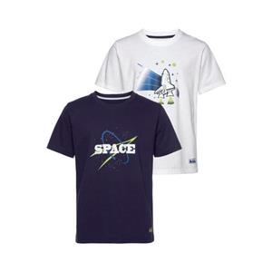 Scout T-Shirt "SPACE", (Packung, 2er-Pack), aus Bio-Baumwolle