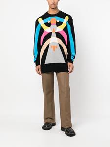 Walter Van Beirendonck Trui met abstracte print - Zwart