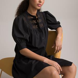 LA REDOUTE COLLECTIONS Wijd uitlopende jurk, strook details