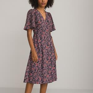 LA REDOUTE COLLECTIONS Wikkeljurk, korte vlindermouwen