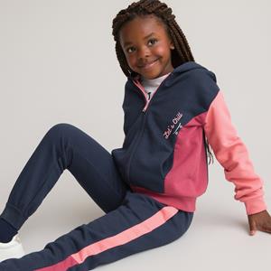 LA REDOUTE COLLECTIONS Zip-up hoodie, color block, in molton