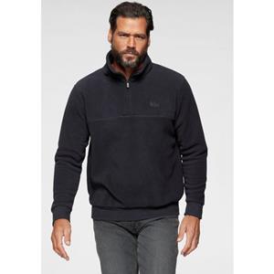 Mans World Fleecepullover, mit Troyerkragen