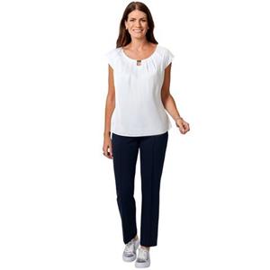 HERMANN LANGE Collection Shirttop met decoratief detail aan de halslijn