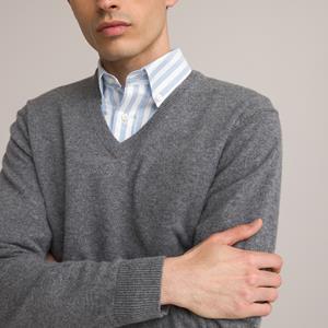 LA REDOUTE COLLECTIONS Trui met V-hals in kasjmier, made in Europe