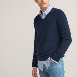LA REDOUTE COLLECTIONS Trui met V-hals in kasjmier, made in Europe