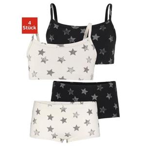 Vivance Set: bustier met sterrenprint (set, 4-delig, Met hipster)