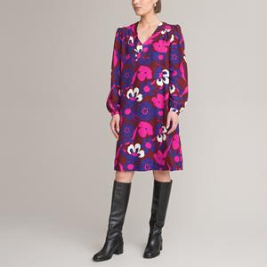 ANNE WEYBURN Rechte jurk, bloemenprint, halflang
