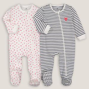 LA REDOUTE COLLECTIONS Set van 2 bedrukte pyjama's in katoen