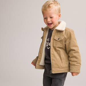 LA REDOUTE COLLECTIONS Jas in fluweel, gevoerd in sherpa