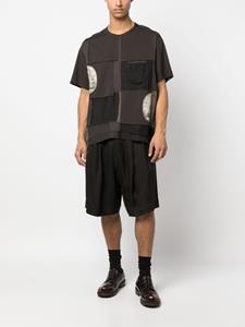 ziggychen Ziggy Chen Shorts met verlaagd kruis - Bruin