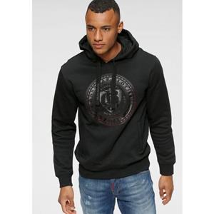 Bruno Banani Hoodie met rubberen merkprint voor