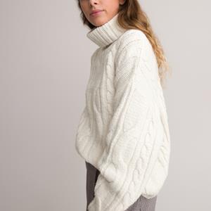 LA REDOUTE COLLECTIONS Trui met rolkraag in grof tricot