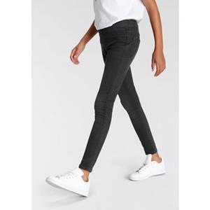 KIDSWORLD Jeggings Stretch jeans with slim leg smalle pasvorm, doorgestikte pijpafsluiting, lage taille
