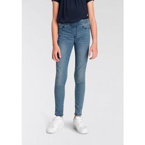 KIDSWORLD Jeggings Stretch jeans with slim leg smalle broekpasvorm, met elastiek, lang, met opgestikte zakken