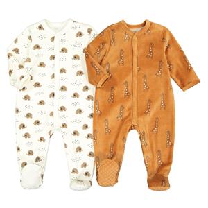 LA REDOUTE COLLECTIONS Set van 2 pyjama's in fluweel
