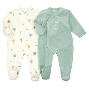 LA REDOUTE COLLECTIONS Set van 2 pyjama's in fluweel