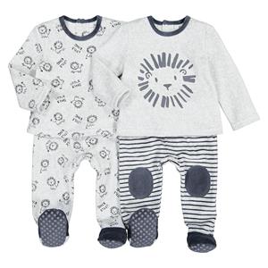 LA REDOUTE COLLECTIONS Set van 2 pyjama's in fluweel