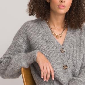 LA REDOUTE COLLECTIONS Vest met V-hals, mixed alpaca, Signature GILDAS