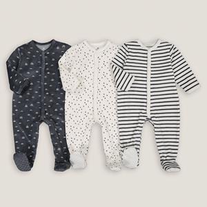 LA REDOUTE COLLECTIONS Set van 3 pyjama's in fluweel