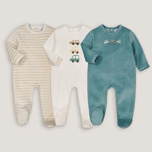 LA REDOUTE COLLECTIONS Set van 3 pyjama's in fluweel