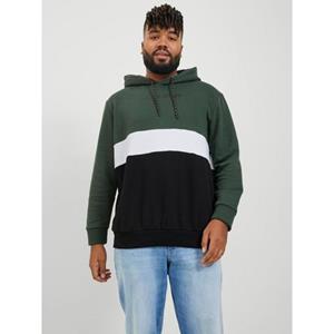 Jack & Jones PlusSize Hoodie JJEREID BLOCKING SWEAT HOOD NOOS PLS