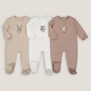 LA REDOUTE COLLECTIONS Set van 3 pyjama's in katoen
