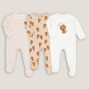LA REDOUTE COLLECTIONS Set van 3 pyjama's in katoen