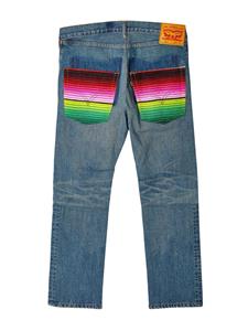 Junya Watanabe MAN Jeans met patchwork - Blauw