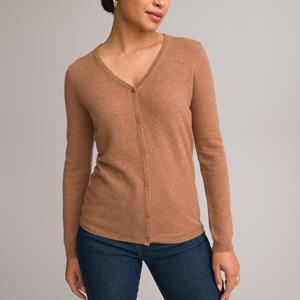 ANNE WEYBURN Vest in fijn tricot van zuiver kasjmier