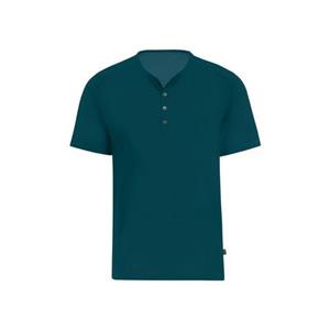Trigema T-shirt TRIGEMA T-shirt met knooplijst DELUXE katoen