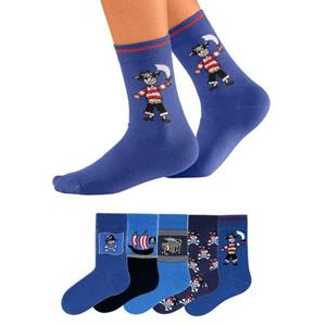 H.I.S Sokken met piratenmotieven (set, 5 paar)