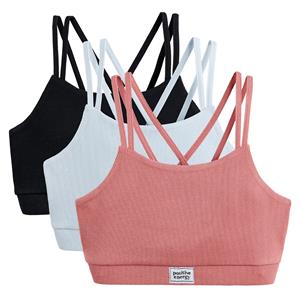 LA REDOUTE COLLECTIONS Set van 3 bustiers in katoen