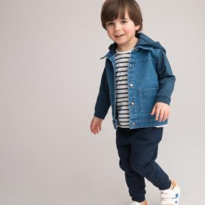 LA REDOUTE COLLECTIONS Jeansjasje in molton met kap