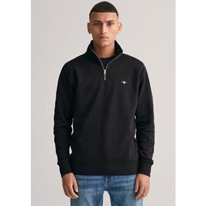 Gant Sweatshirt REG SHIELD HALF ZIP SWEAT met logoborduursel op borsthoogte