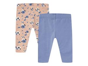 Lupilu 2 baby leggings (62/68, Bloemen/Blauw)