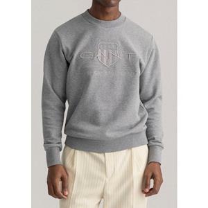 Gant Sweatshirt "D1. TONAL ARCHIVE SHIELD C-NECK", mit Logostickerei auf der Brust