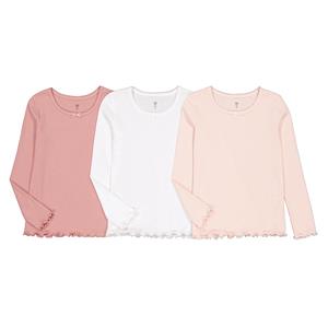 LA REDOUTE COLLECTIONS Set van 3 onderhemdjes in katoen