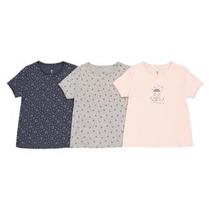 LA REDOUTE COLLECTIONS Set van 3 geribde T-shirts