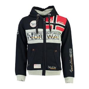Geographical Norway Sweatjacke Sweatjacke Sweater Sweat Shirt Hoodie Übergangs Jacke Herbst Winter
